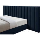  Color_Navy  Size_King  -- Pablo Navy Velvet Upholstered King Bed IMAGE 7