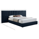  Color_Navy  Size_Queen  -- Pablo Navy Velvet Upholstered Queen Bed IMAGE 10