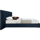  Color_Navy  Size_Queen  -- Pablo Navy Velvet Upholstered Queen Bed IMAGE 5