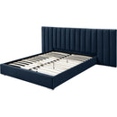  Color_Navy  Size_Queen  -- Pablo Navy Velvet Upholstered Queen Bed IMAGE 9