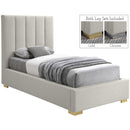 Meridian Pierce Twin Panel Bed PierceBeige-T IMAGE 1