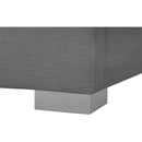  Color_Grey  Size_Full  -- Pierce Grey Linen Textured Fabric Upholstered Full Bed IMAGE 14