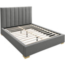  Color_Grey  Size_Full  -- Pierce Grey Linen Textured Fabric Upholstered Full Bed IMAGE 15