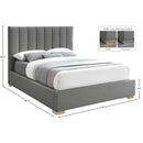  Color_Grey  Size_Full  -- Pierce Grey Linen Textured Fabric Upholstered Full Bed IMAGE 17