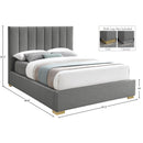  Color_Grey  Size_Queen  -- Pierce Grey Linen Textured Fabric Upholstered Queen Bed IMAGE 17