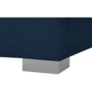  Color_Navy  Size_Full  -- Pierce Navy Linen Textured Fabric Upholstered Full Bed IMAGE 14