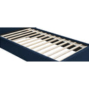  Color_Navy  Size_Twin  -- Pierce Navy Twin Linen Textured Fabric Upholstered Twin Bed IMAGE 15
