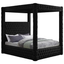 Meridian Royal King Canopy Bed RoyalBlack-K IMAGE 1