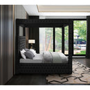  Color_Black  Size_King  -- Meridian Royal Upholstered Canopy Bed IMAGE 5