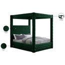  Color_Green  Size_Queen  -- Royal Green Velvet Upholstered Queen Bed IMAGE 8