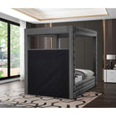  Color_Grey  Size_King  -- Royal Grey Velvet Upholstered King Bed IMAGE 6