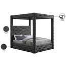  Color_Grey  Size_King  -- Royal Grey Velvet Upholstered King Bed IMAGE 8