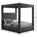  Color_Grey  Size_Queen  -- Royal Grey Velvet Upholstered Queen Bed IMAGE 7