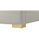  Size_Queen -- Royce Beige Linen Textured Queen Bed IMAGE 13