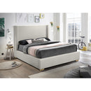  Size_Queen -- Royce Beige Linen Textured Queen Bed IMAGE 3