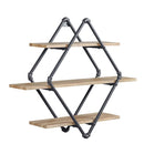  Acme Furniture Brantley AC00739 Wall Rack with 3 Shelves IMAGE 2