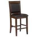  Coaster Furniture Dewey 115209 Upholstered Counter Chair - Walnut IMAGE 1