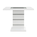 Acme Furniture Elizaveta Dining Table with Pedestal Base DN00817 IMAGE 3