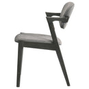  Coaster Furniture Stevie 115112 Padded Wood Dining Arm Chair - Black IMAGE 4