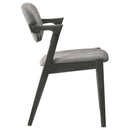 Coaster Furniture Stevie 115112 Padded Wood Dining Arm Chair - Black (Set of 2) IMAGE 7