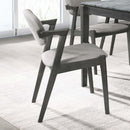 Coaster Furniture Stevie 115112 Padded Wood Dining Arm Chair - Black (Set of 2) IMAGE 8