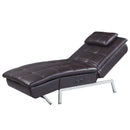  Acme Furniture Padilla LV00825 Chaise Lounge with Pillow & Usb IMAGE 6