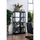  Furniture of America Vilas CM-CR140BK Curio Cabinet IMAGE 2
