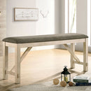  Furniture of America Jamestown CM3487PBN Counter Ht. Bench IMAGE 1