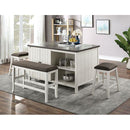 Furniture of America Heidelberg CM3498PBN Counter Ht. Bench IMAGE 2