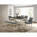  Furniture of America Plymouth CM3979PBN Counter Ht. Bench IMAGE 2