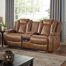  Furniture of America Alexia Power Reclining Leather Look Loveseat CM6346-LV IMAGE 1