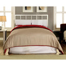  Color_White/chrome Size_California King -- Calvin CM7131WH-CK Cal.King Bed IMAGE 2