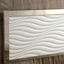  Color_White/chrome Size_California King -- Calvin CM7131WH-CK Cal.King Bed IMAGE 3