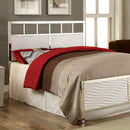  Color_White/chrome Size_Queen -- Calvin CM7131WH-Q Queen Bed IMAGE 4