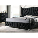  Color_Black  Size_Queen  -- Carissa CM7164BK-Q-BED Queen Bed IMAGE 4