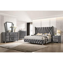  Color_Grey  Size_King  -- Carissa CM7164EK-BED E.King Bed IMAGE 2