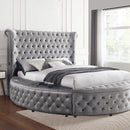 Color_Grey  Size_King  -- Sansom CM7178GY-EK-BED E.King Bed IMAGE 1