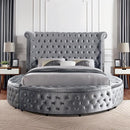  Color_Grey  Size_King  -- Sansom CM7178GY-EK-BED E.King Bed IMAGE 4