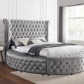  Color_Grey Size_Queen -- Sansom CM7178GY-Q-BED Queen Bed IMAGE 1