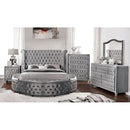  Color_Grey  Size_Queen  -- Sansom CM7178GY-Q-BED Queen Bed IMAGE 3