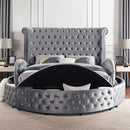  Color_Grey  Size_Queen  -- Sansom CM7178GY-Q-BED Queen Bed IMAGE 5