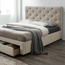  Color_Beige  Size_King  -- Sybella CM7218BG-EK-BED E.King Bed IMAGE 1