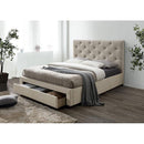  Color_Beige  Size_King  -- Sybella CM7218BG-EK-BED E.King Bed IMAGE 2