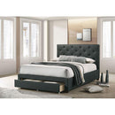  Color_Dark Grey  Size_California King  -- Sybella CM7218DG-CK-BED Cal.King Bed IMAGE 2