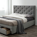  Color_Grey Size_Twin -- Sybella CM7218GY-T-BED Twin Bed IMAGE 1