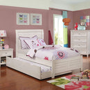  Color_Antique White Size_Twin -- Furniture of America Brogan Bed IMAGE 1