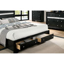  Color_Black  Size_King  -- Furniture of America Chrissy Panel Bed with Storage IMAGE 3