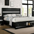 Color_Black  Size_Queen  -- Chrissy CM7552BK-Q-BED Queen Bed IMAGE 1