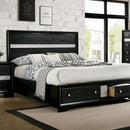  Color_Black  Size_Queen  -- Chrissy CM7552BK-Q-BED Queen Bed IMAGE 1
