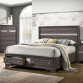  Color_Grey Size_Queen -- Chrissy CM7552GY-Q-BED Queen Bed IMAGE 1